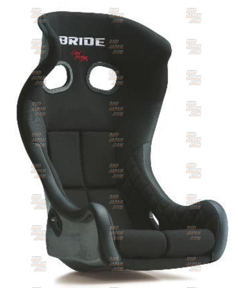 BRIDE XERO MS Low Max Full Bucket Seat - Black FRP Silver Shell